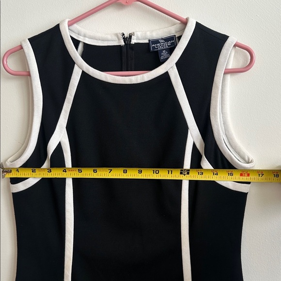 American Living Black Dress with White Trim - Picture 4 of 6